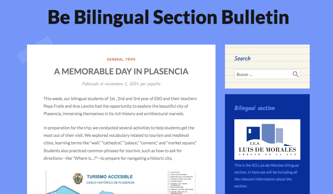 Blog Seccion Bilingue