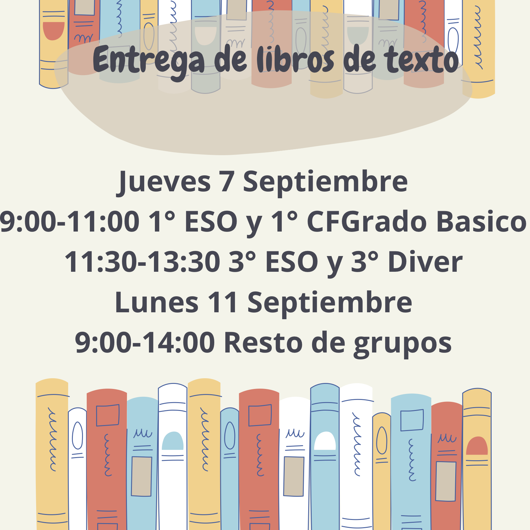 Entrega libros texto 2023 24