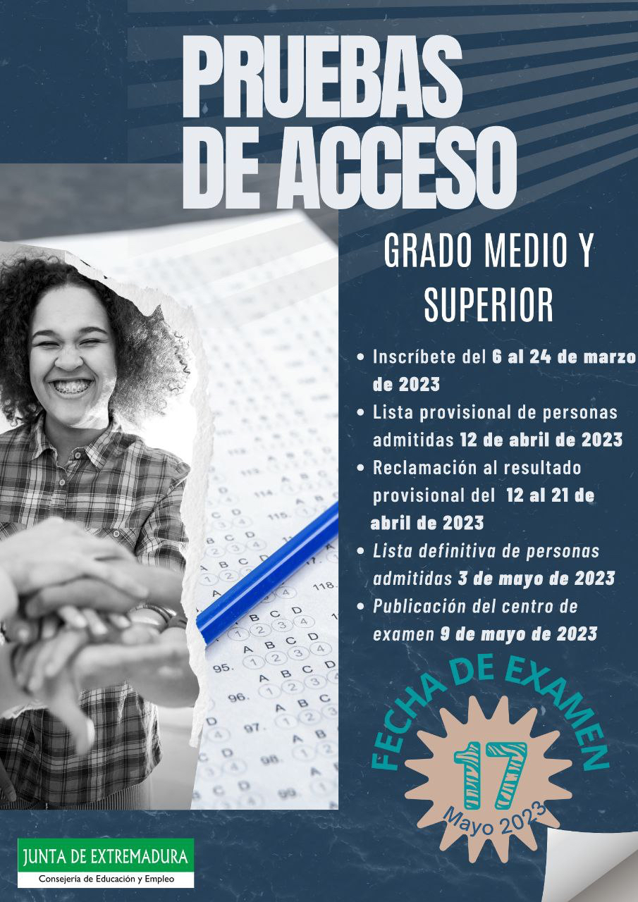 Cartel Pruebas Acceso